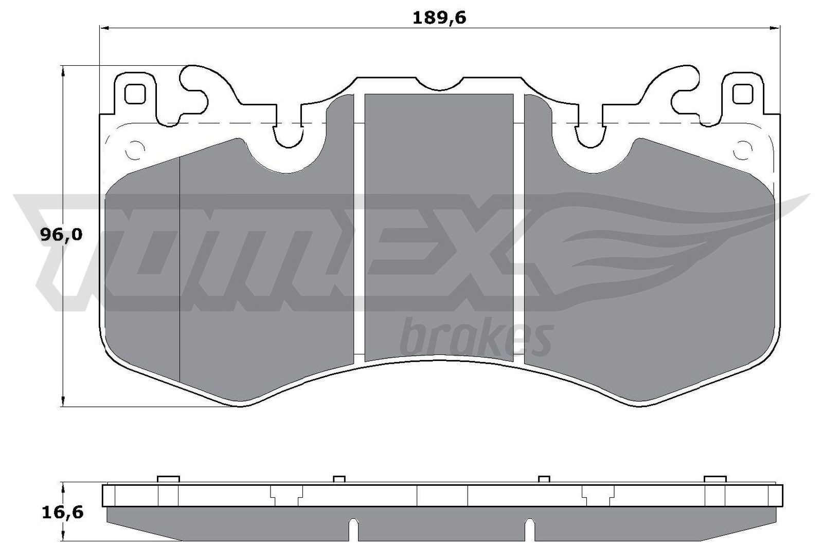 TOMEX Brakes Bremsbelagsatz, Scheibenbremse
